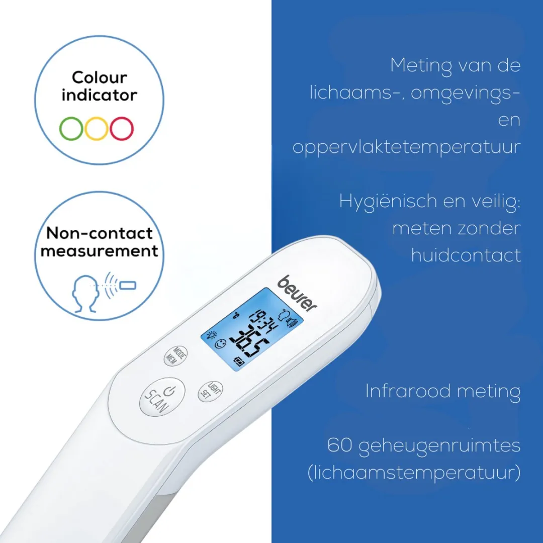 Beurer FT 85 Infrarood Thermometer - Contactloos - 60 Geheugenplaatsen
