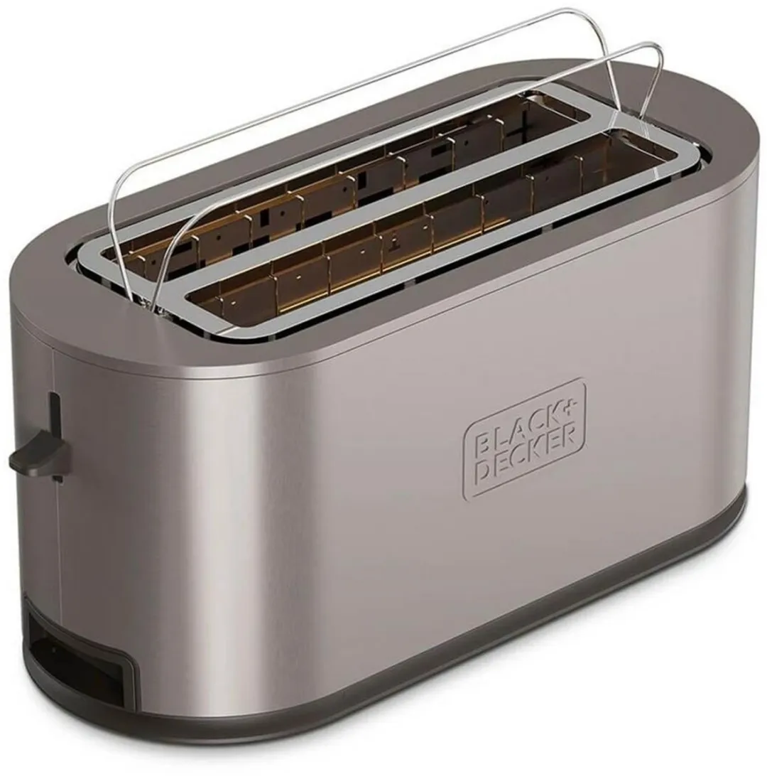 BLACK+DECKER ES9600180B Broodrooster 4 Sandwiches 1500W - Zilverkleurig - afbeelding 6 van 6