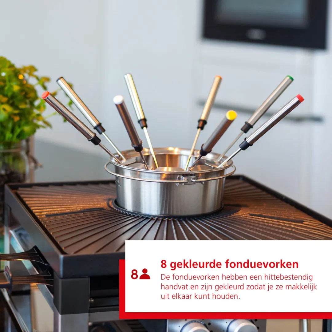 Solis Combi Tafelgrill 796 Gourmetstel 8 Personen - Fondue/Raclette/Grill