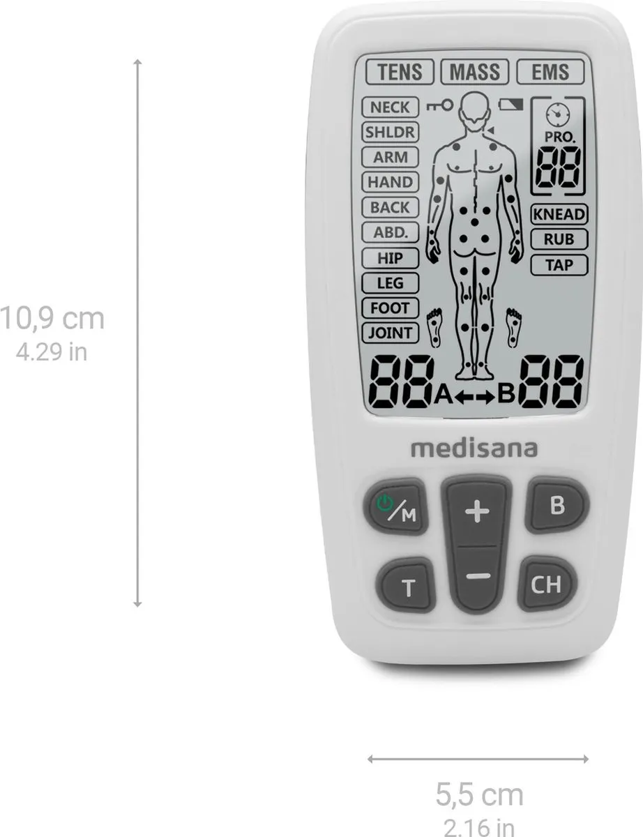 Medisana TT 200 TENS Pijntherapie - 4 Elektrodepads - afbeelding 6 van 6