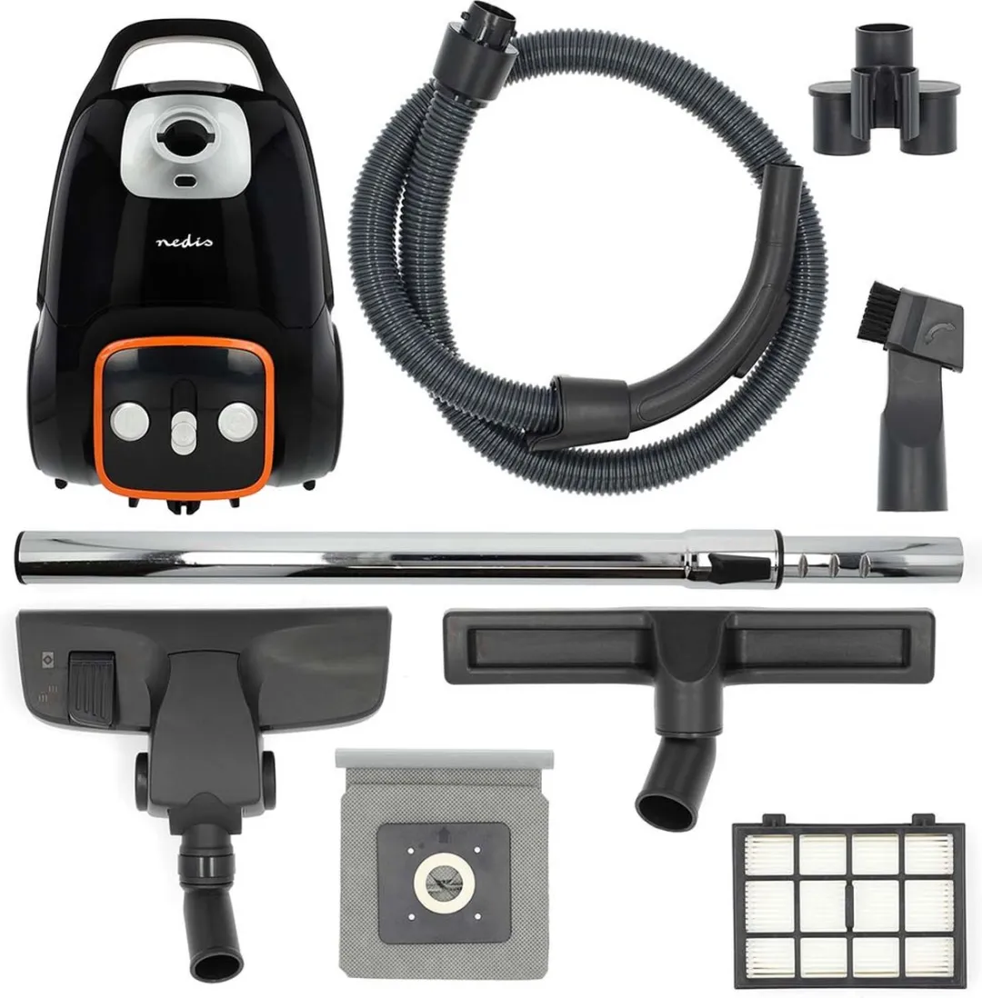 Nedis VCBG250GY Stofzuiger - HEPA 13 - 7m - Antraciet