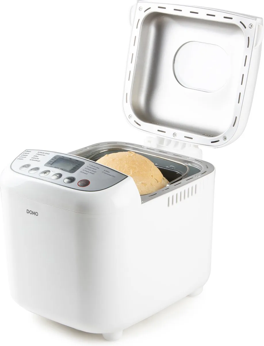 Domo B3977 Broodbakmachine - 17 Programma's - 500-750g - Wit