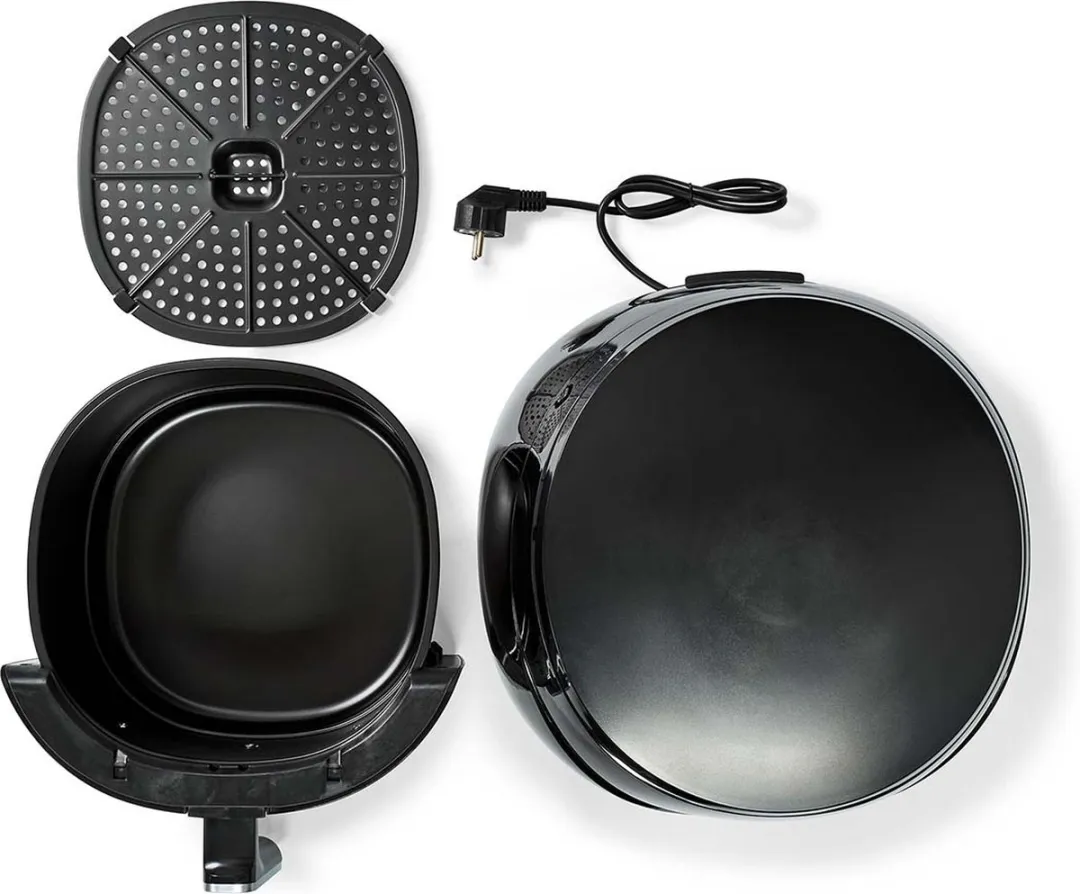 Nedis Heteluchtfriteuse 4.6L - 1500W - Digitaal - Zwart - afbeelding 6 van 6
