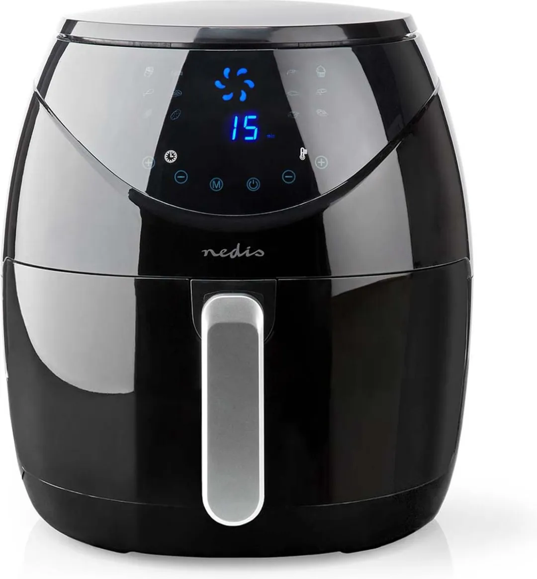 Nedis Heteluchtfriteuse 4.6L - 1500W - Digitaal - Zwart