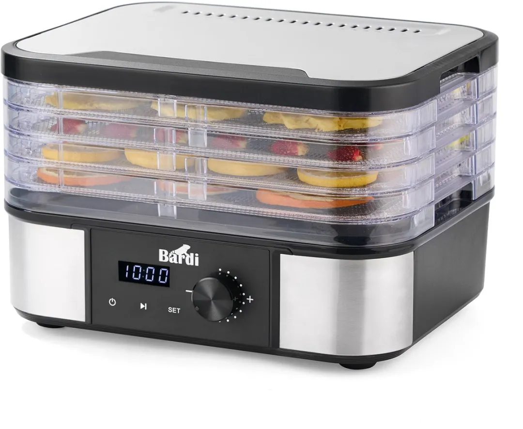 Bardi Professionele Voedseldroger 50124 - 350W - 5 Laags - Zwart/RVS - afbeelding 6 van 6