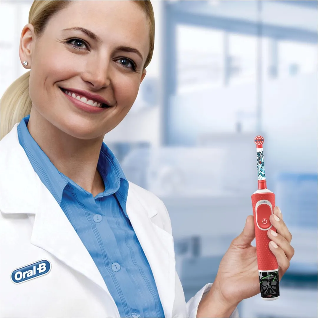 Oral-B Kids Star Wars Oplaadbare Tandenborstel - Rood - afbeelding 6 van 6