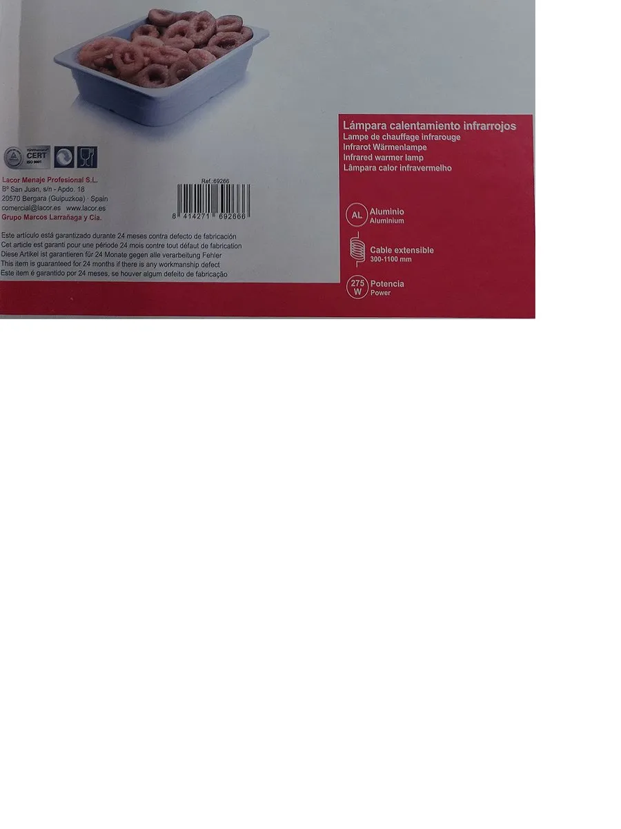 Lacor Warmhoudlamp 275W