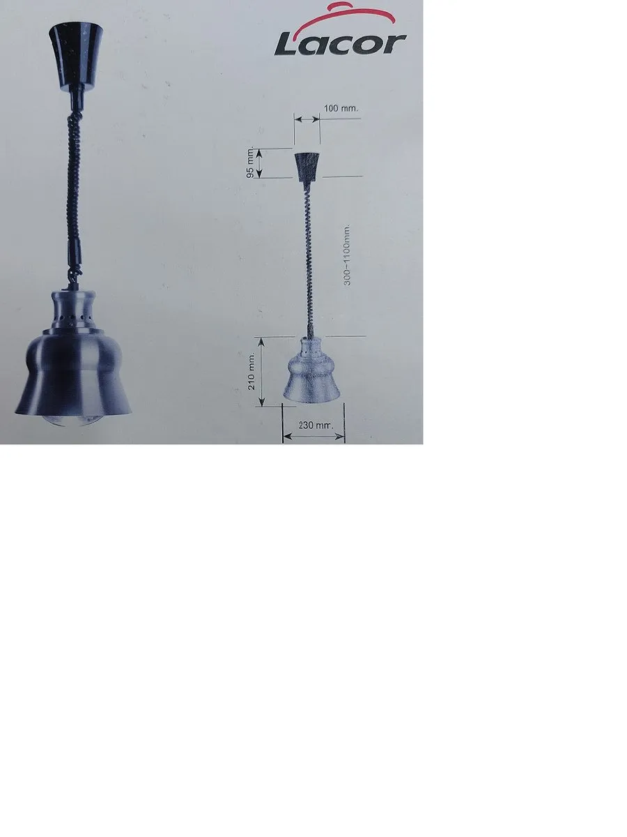 Lacor Warmhoudlamp 275W - Zilver