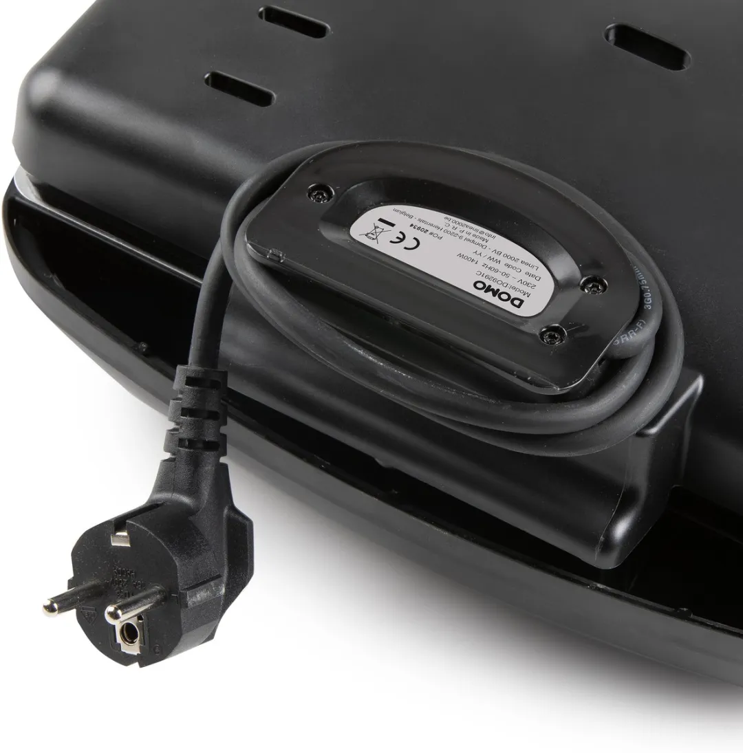 Domo DO9291C Big Snack XL 3-in-1 - Wafelijzer/Tosti-ijzer/Contactgrill 1400W - Mat Zwart