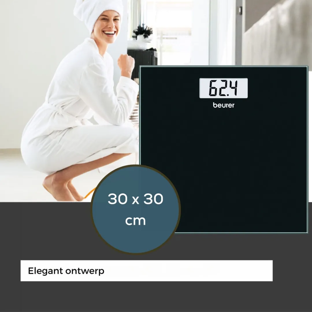 Beurer GS 10 Personenweegschaal - 180 kg - Zwart