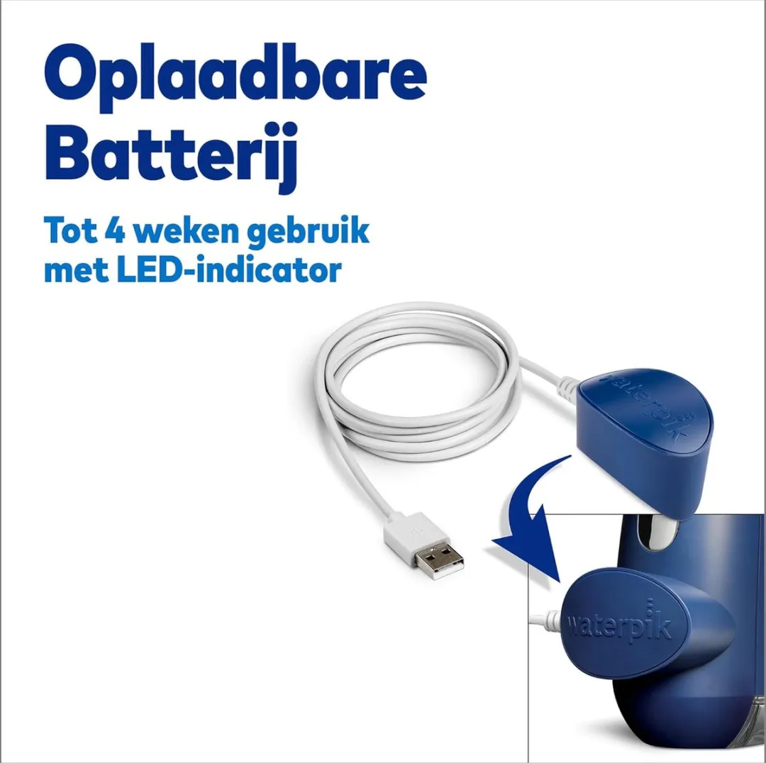 Waterpik Advance WP-583 Draadloze Waterflosser - Blauw