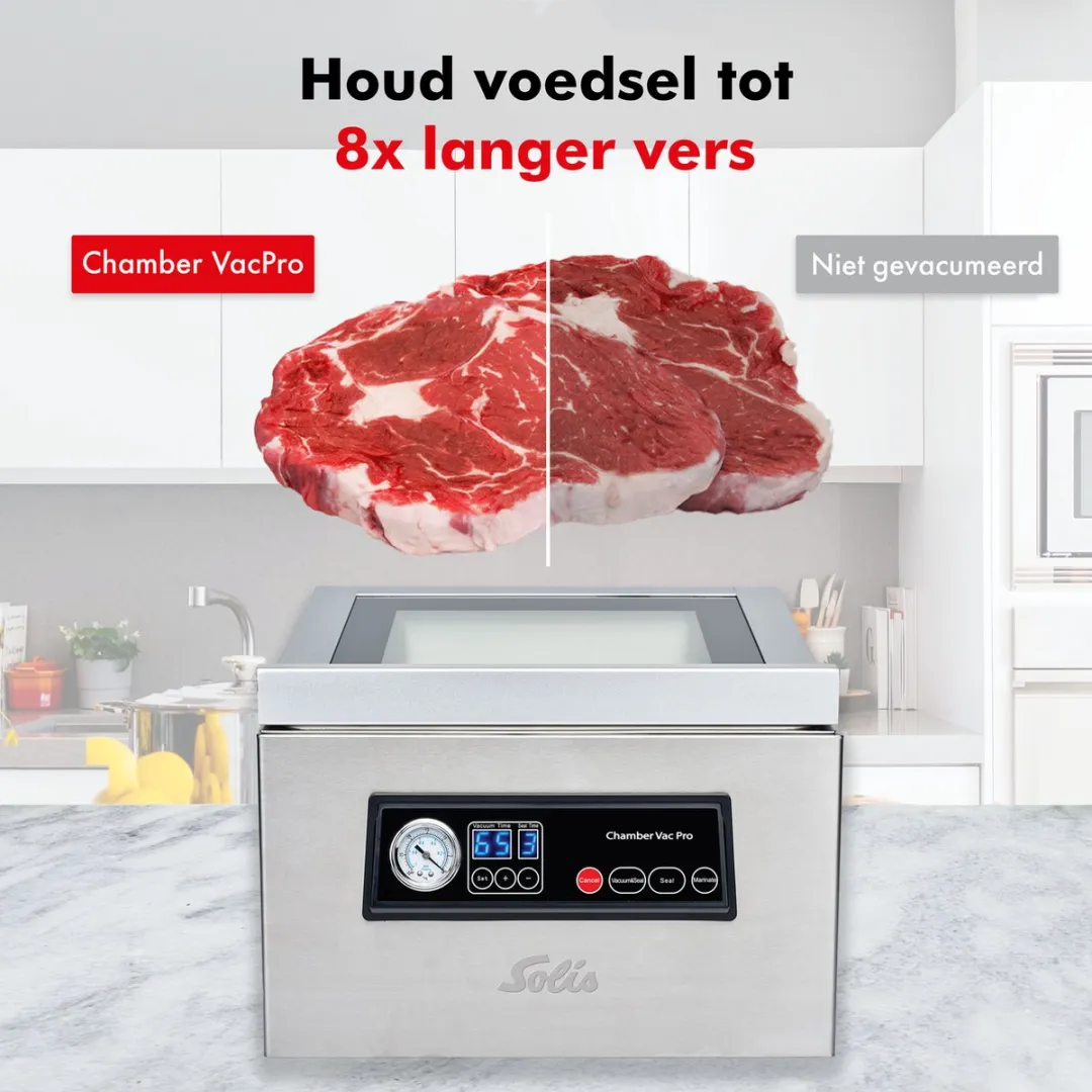 Solis Chamber Vac Pro 5702 Vacuümmachine - 350W - Zilver