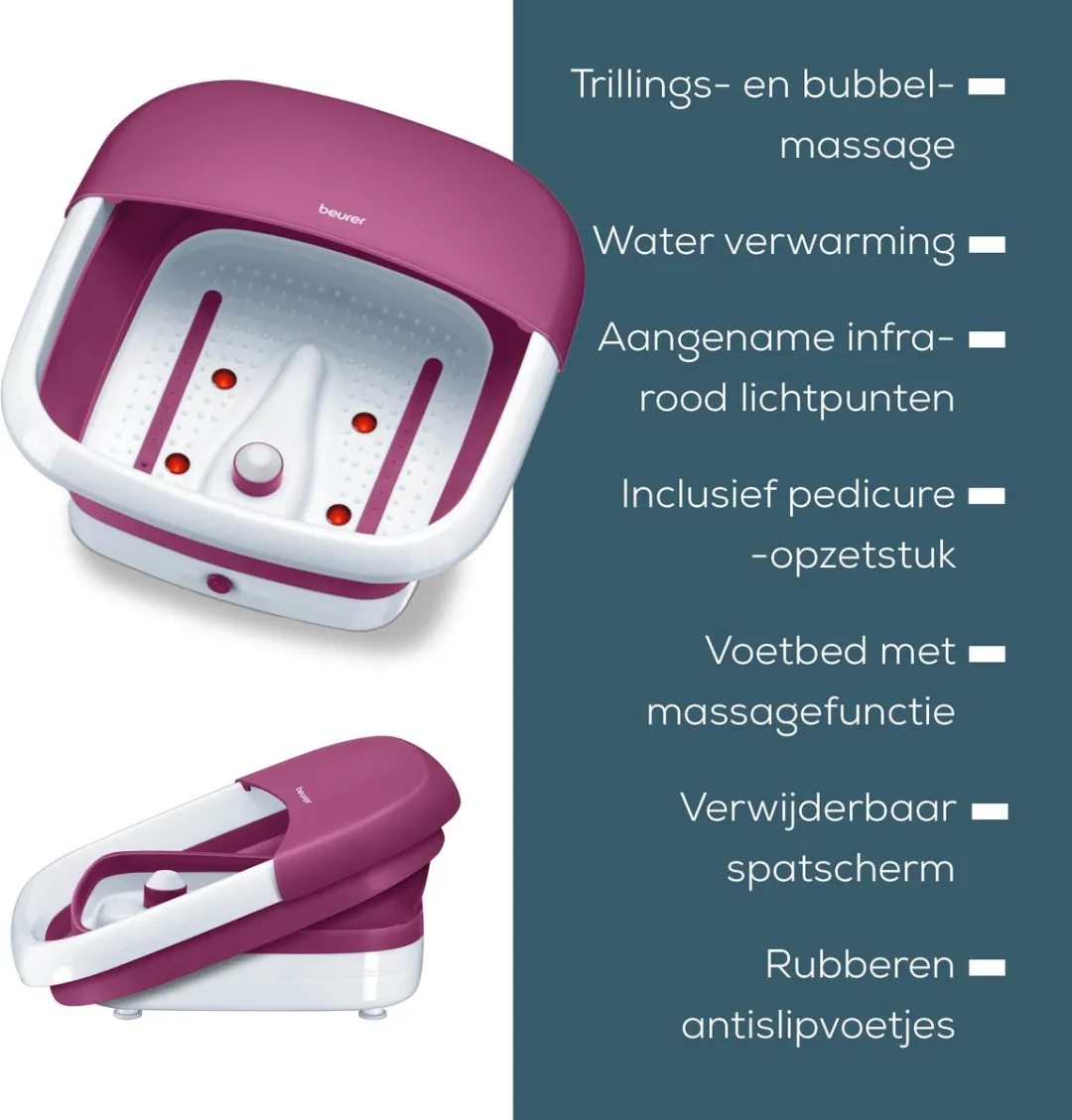 Beurer FB 30 Elektrisch Voetenbad - Inklapbaar - 60W