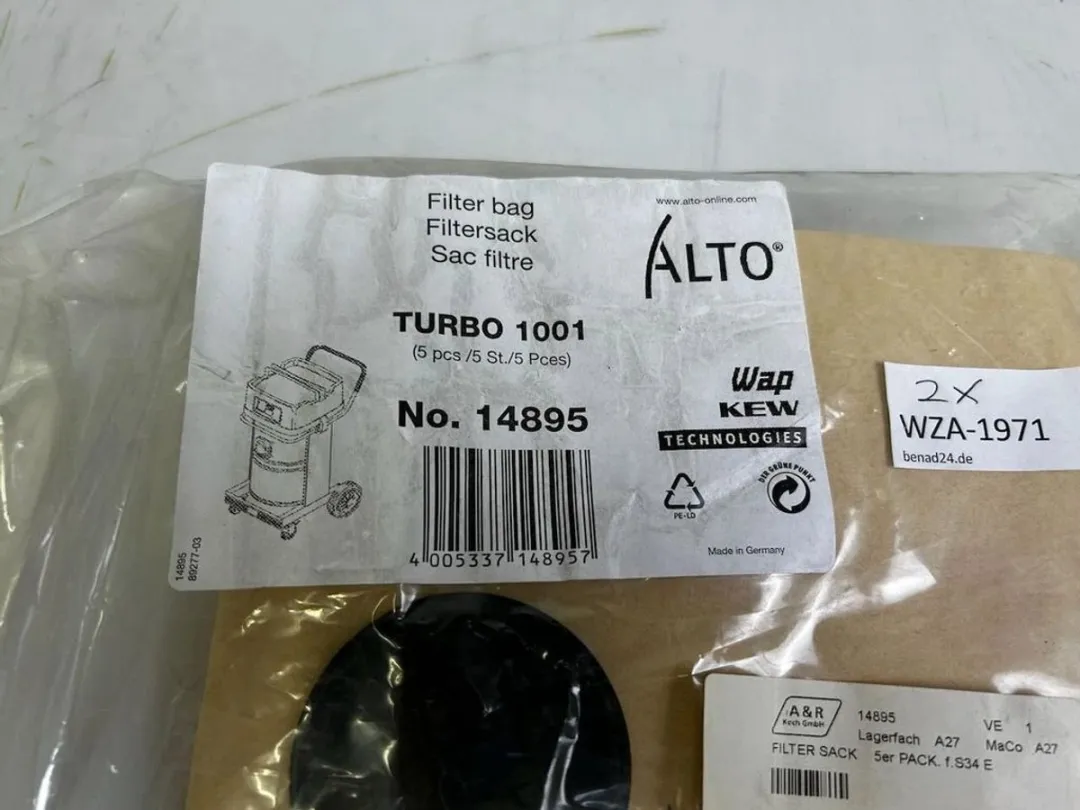 Nilfisk Filterzak Turbo 1001