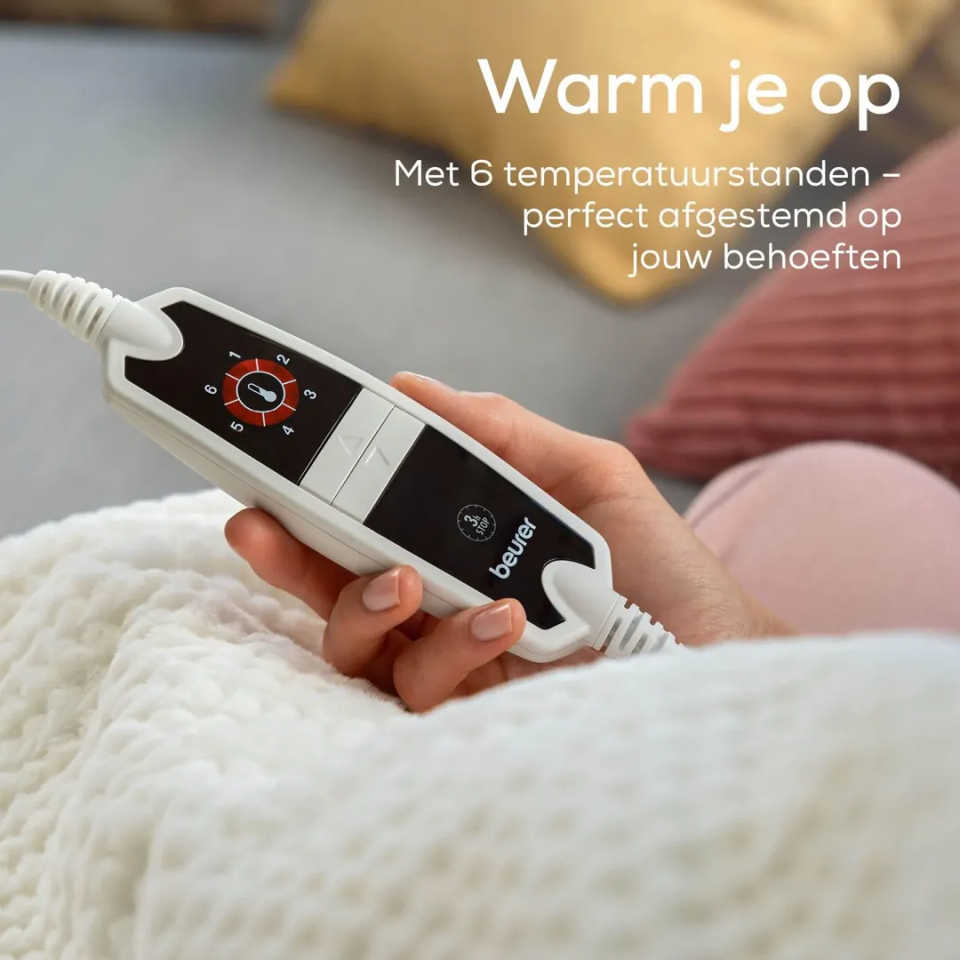 Beurer Premium Warmtedeken 180x130cm Wit - 100W - BSS