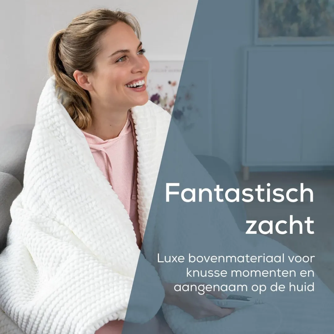 Beurer Premium Warmtedeken 180x130cm Wit - 100W - BSS