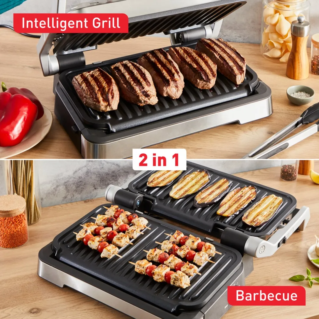 Tefal OptiGrill 2-in-1 XL GC782D Contactgrill - 2200W - RVS - afbeelding 6 van 6