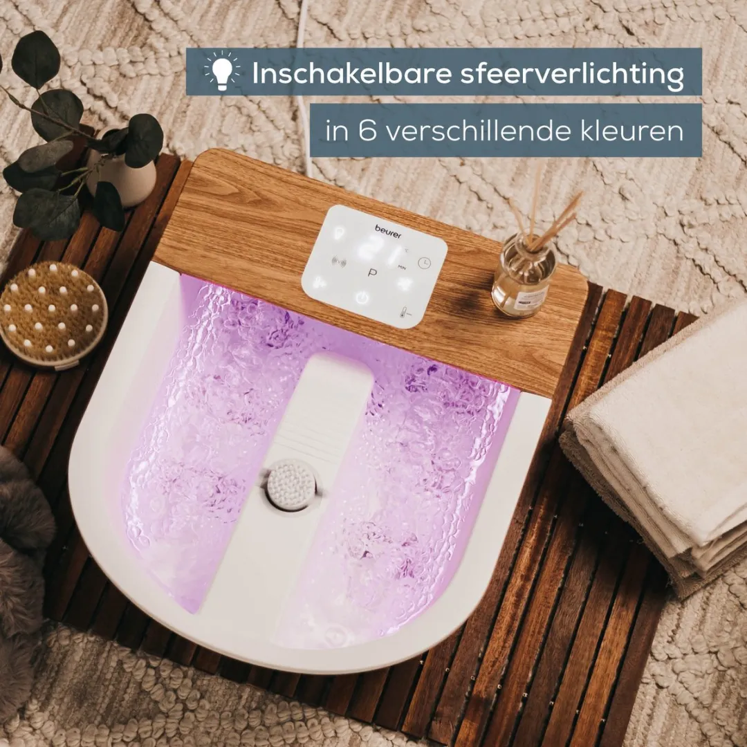 Beurer FB 65 Elektrisch Voetenbad - Trillings- en Bubbelmassage - 3 Opzetstukken