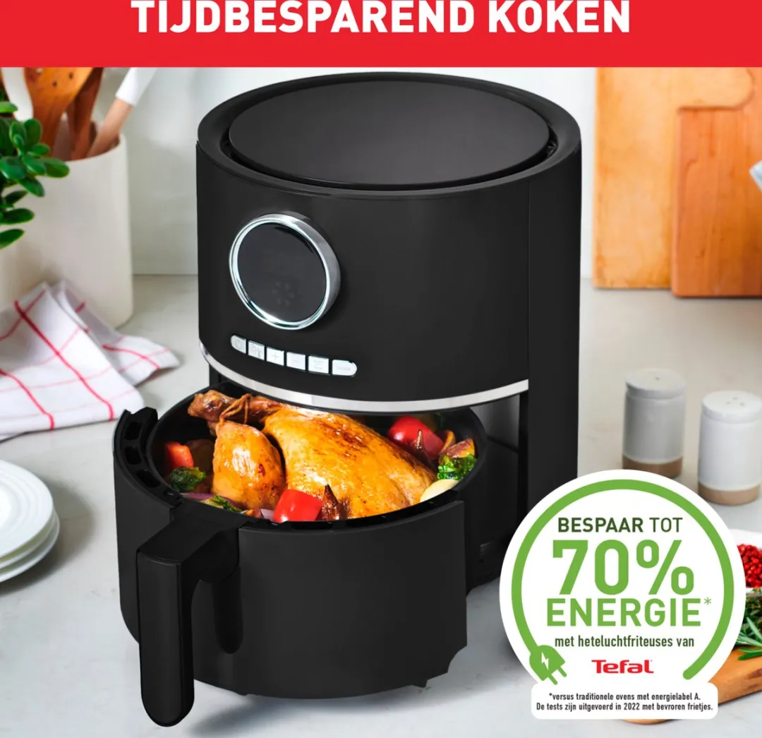 Tefal Ultra Fry EY1118 Heteluchtfriteuse 4,2L - 1630W - Zwart - afbeelding 6 van 6