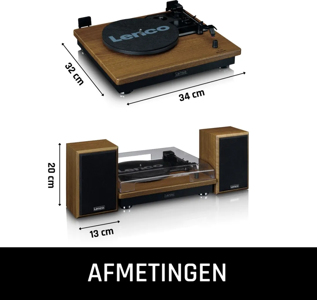 Lenco LS-100WD Platenspeler met Bluetooth - Eiken - afbeelding 6 van 6
