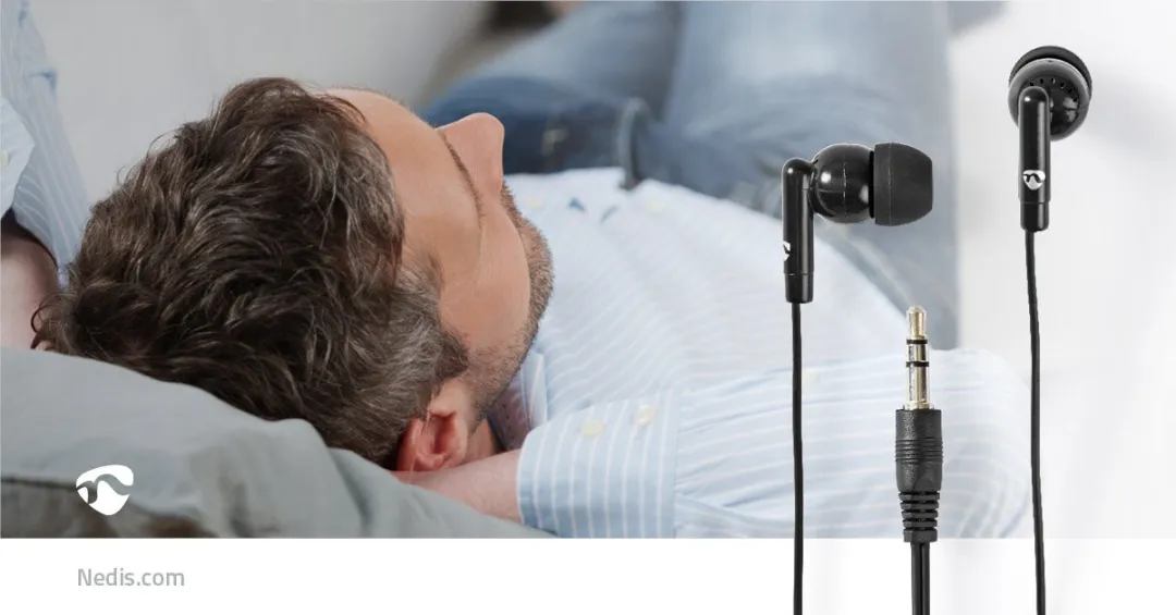 Nedis HPWD1000BK Bedrade Koptelefoon 1.2m - Zwart - afbeelding 6 van 6