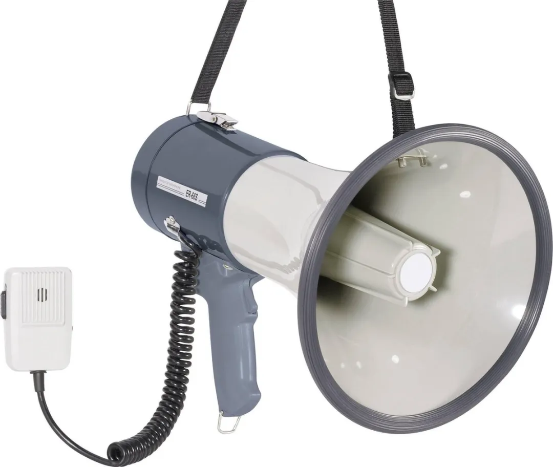 SpeaKa Professional ER-66S Megafoon - 45W - Wit/Grijs