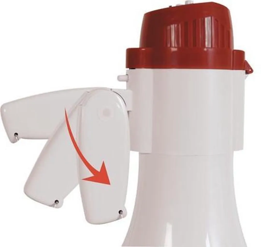 Velleman Megafoon 10W - 100m - Sirene/Wit/Zwart/Rood