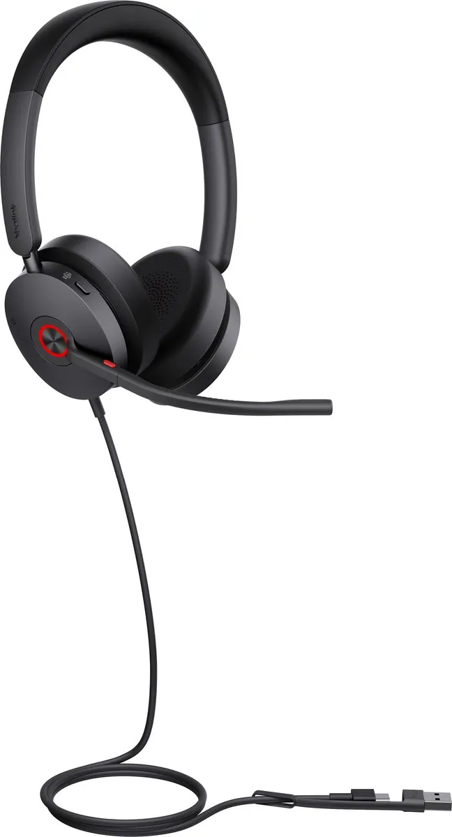 Yealink UH48 Dual Teams Headset - USB-C/A - Zwart
