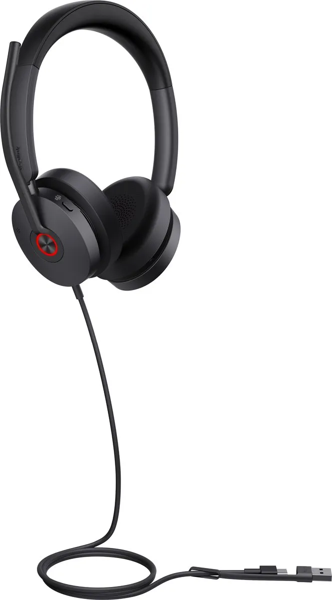 Yealink UH48 Dual Teams Headset - USB-C/A - Zwart