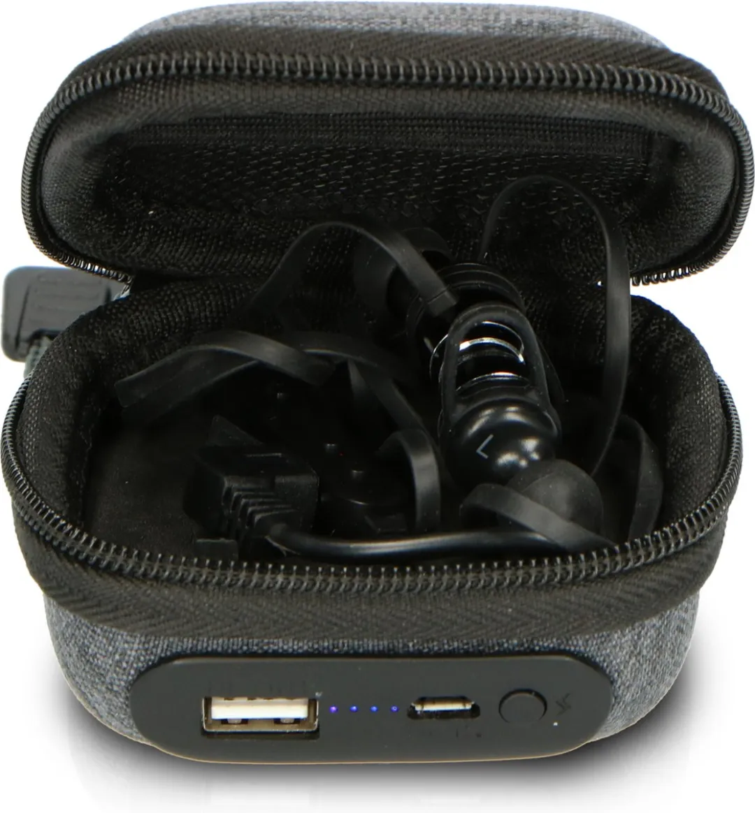 Lenco EPB-16 A003211 Oordopjes - Bluetooth - Powerbank Case - Zwart-Grijs