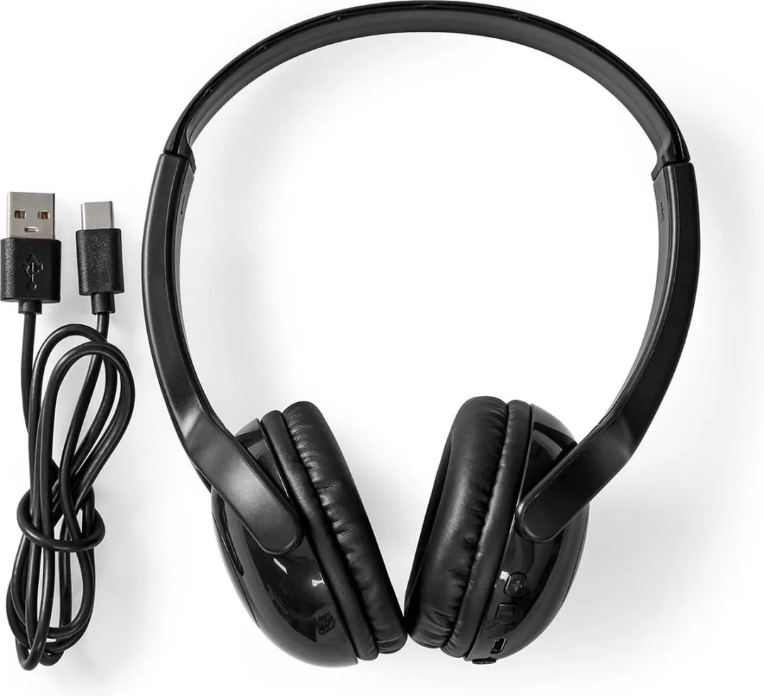 Nedis HPBT4000BK Draadloze On-Ear Koptelefoon - Zwart - afbeelding 6 van 6