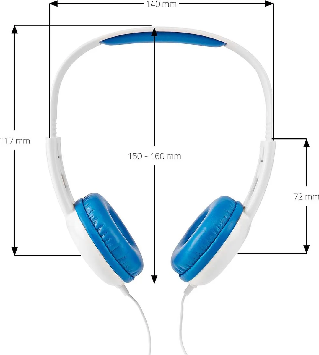 Nedis HPWD4200BU On-Ear Koptelefoon - Blauw