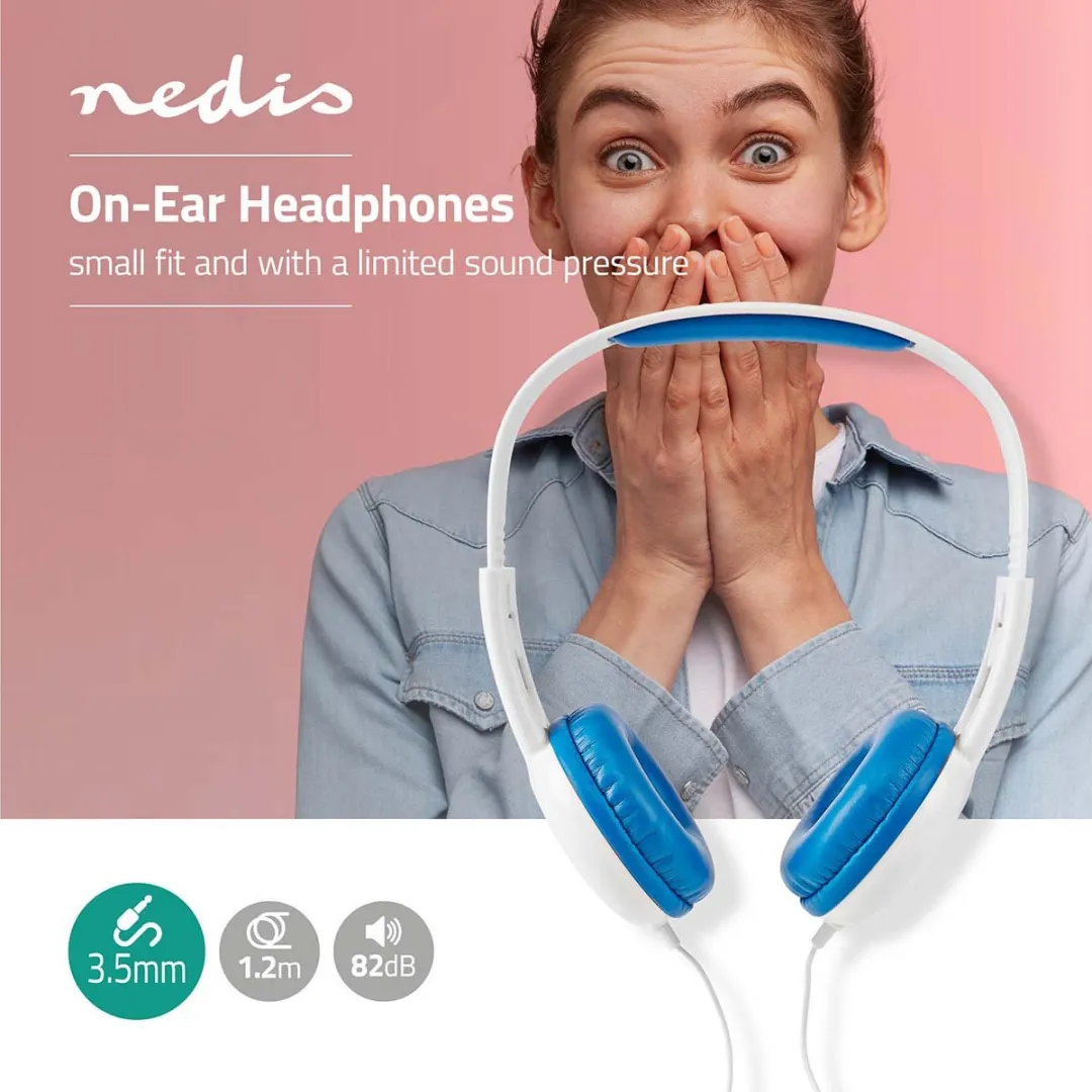 Nedis HPWD4200BU On-Ear Koptelefoon - Blauw