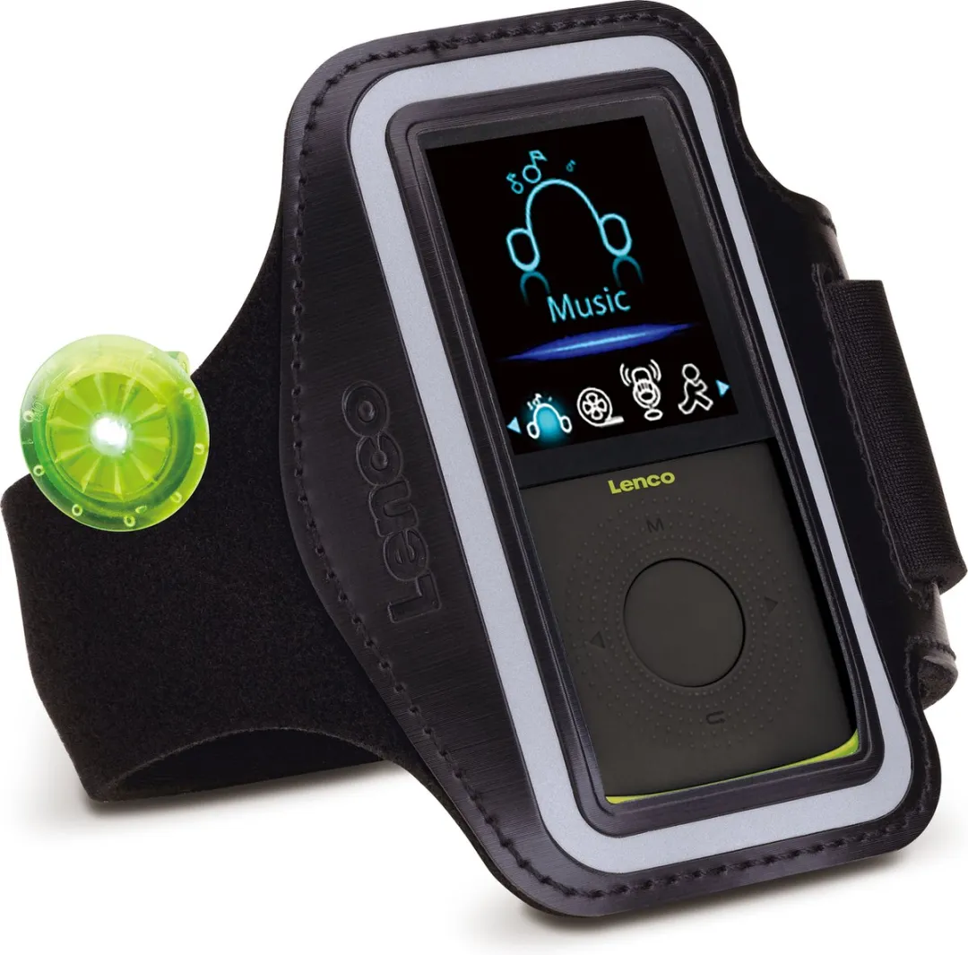 Lenco PODO-153LM MP3-Speler met Stappenteller - 4GB - Groen