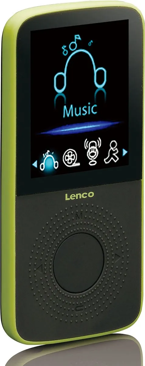 Lenco PODO-153LM MP3-Speler met Stappenteller - 4GB - Groen