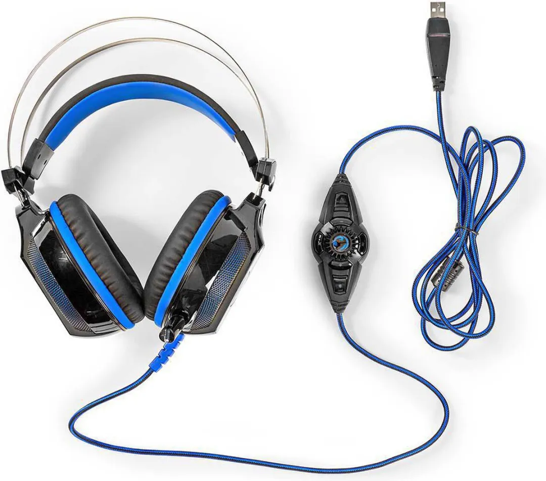 Nedis GHST500BK Gaming Headset - Over-Ear - USB - Zwart