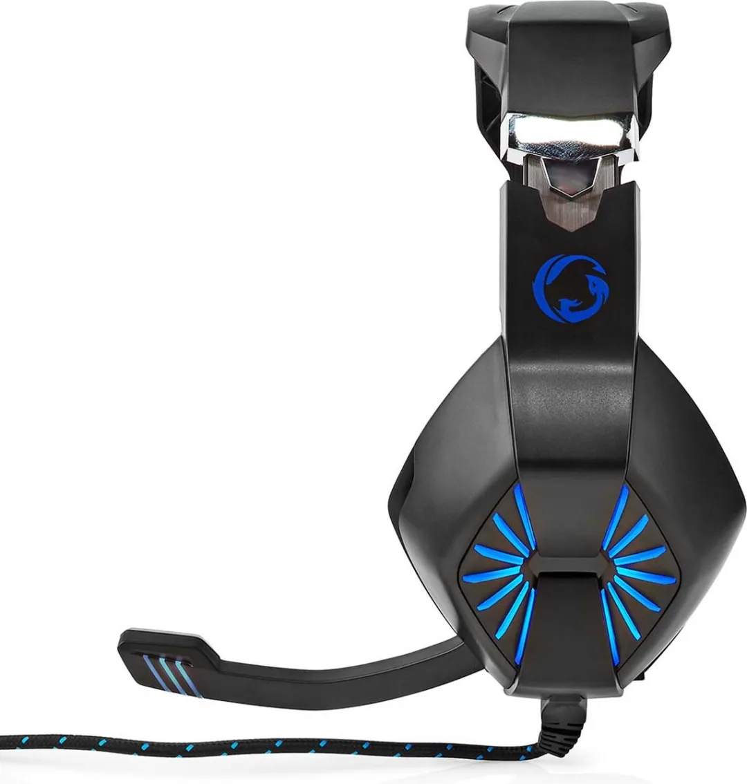Nedis GHST250BK Gaming Headset - Over-Ear - USB/3.5mm - Zwart