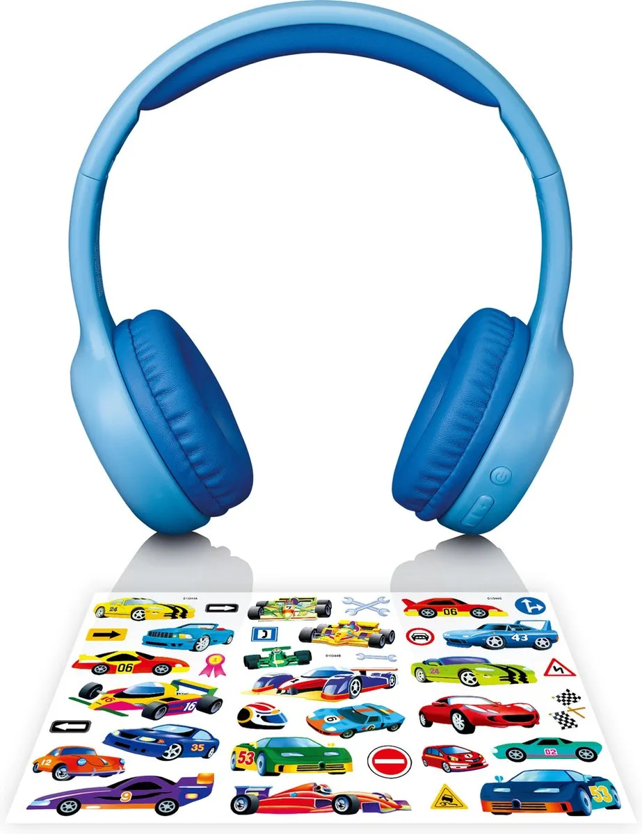 Lenco HPB-110BU Vouwbare Bluetooth Hoofdtelefoon - Blauw - afbeelding 6 van 6
