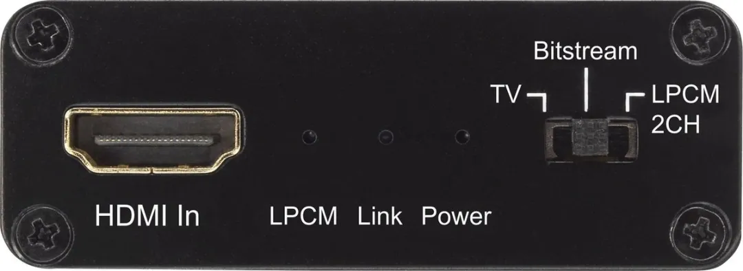 SpeaKa Professional SP-AE-H/TC-04v2 Audio Extractor - 4K - Zwart