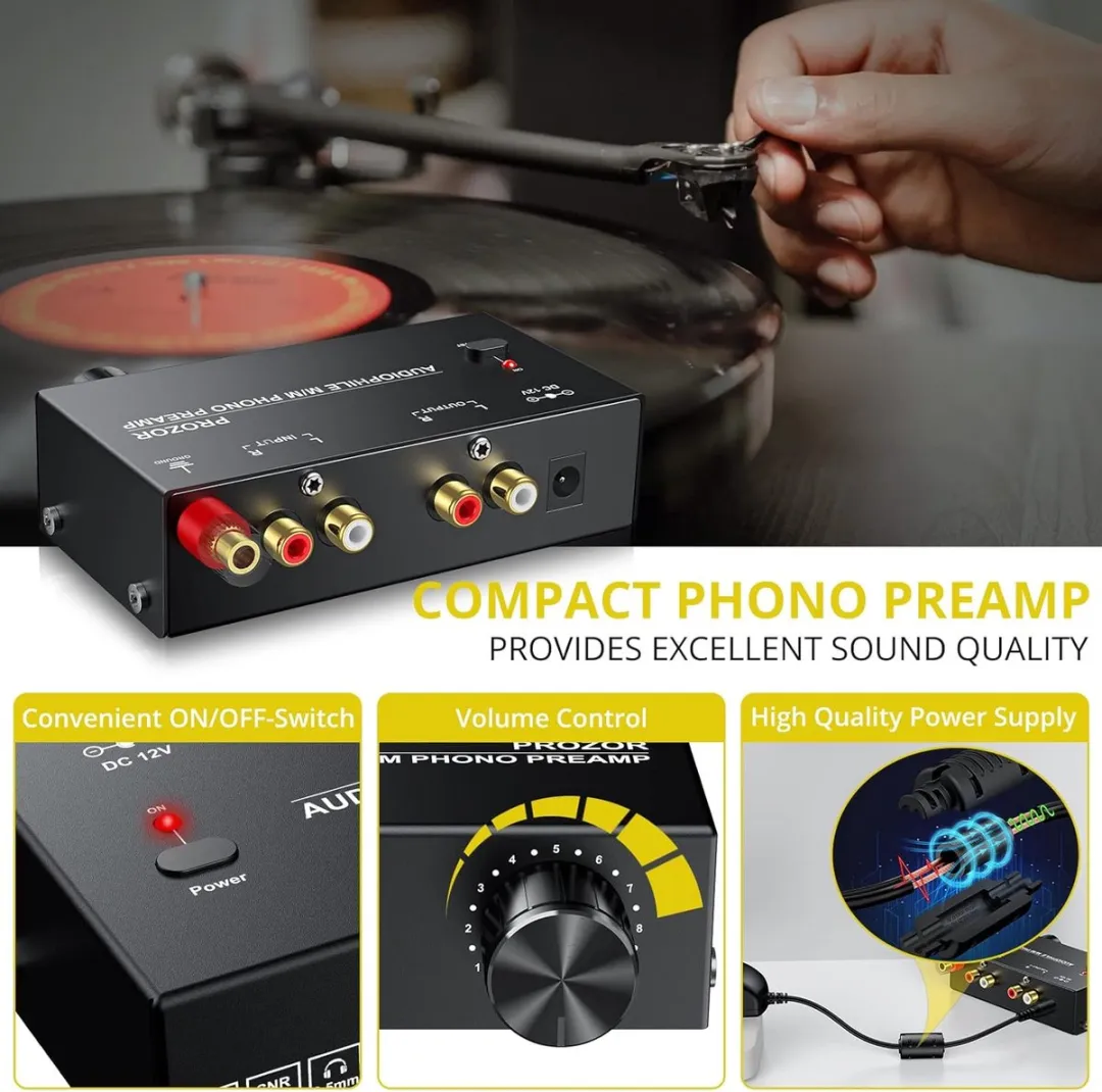 NÖRDIC M/M Phono SGM-267 Voorversterker - Zwart