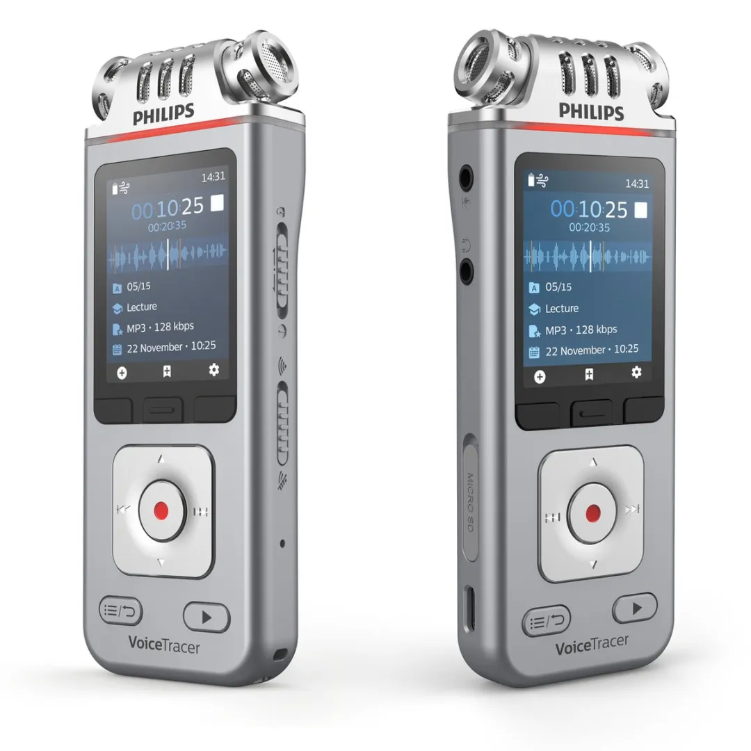 Philips DVT4115 Audiorecorder - 3Mic Zilver
