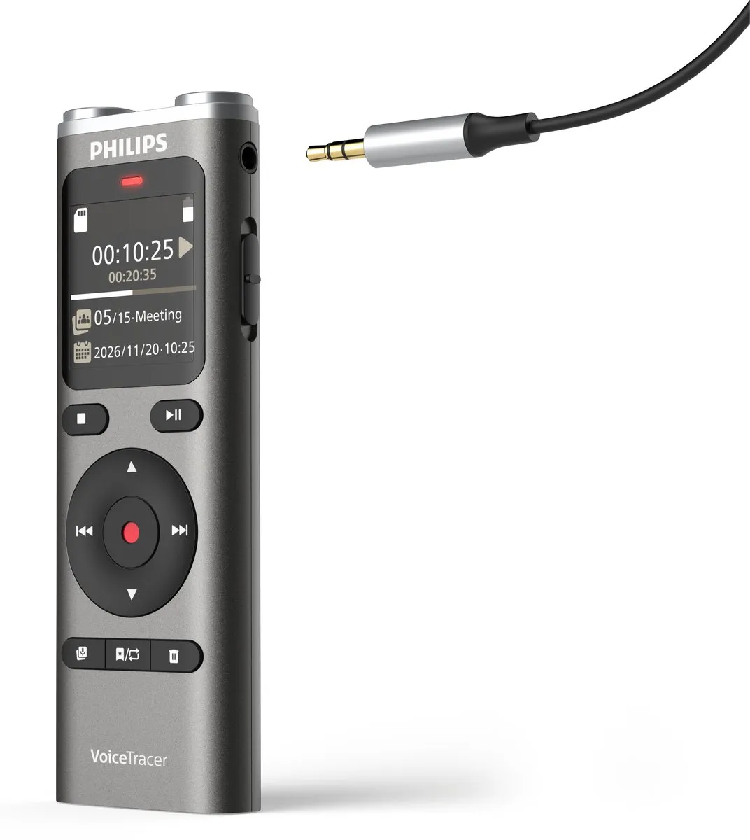 Philips DVT2075 Audio Recorder - 8GB - Antraciet