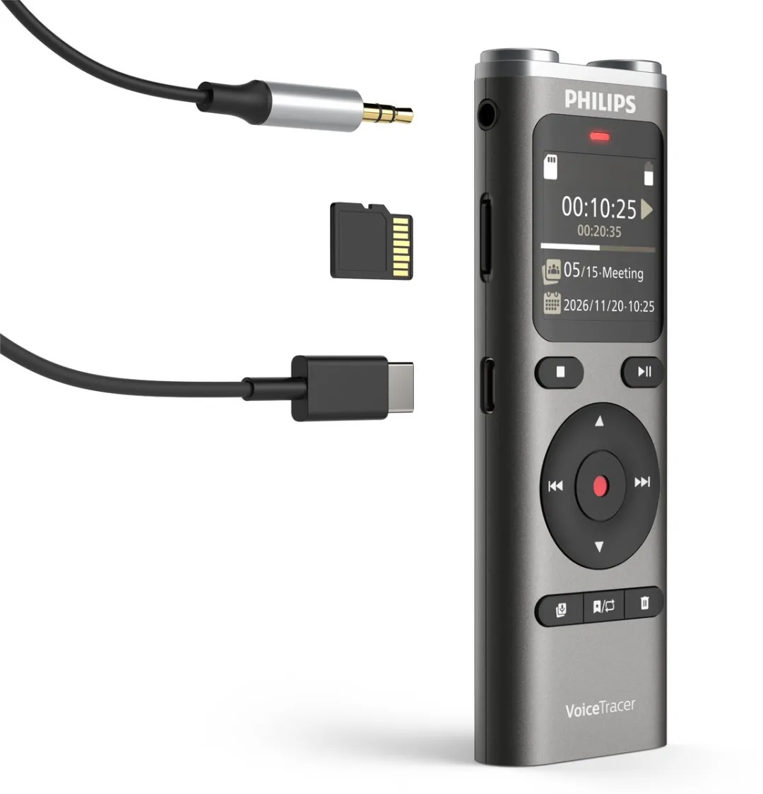 Philips DVT2075 Audio Recorder - 8GB - Antraciet