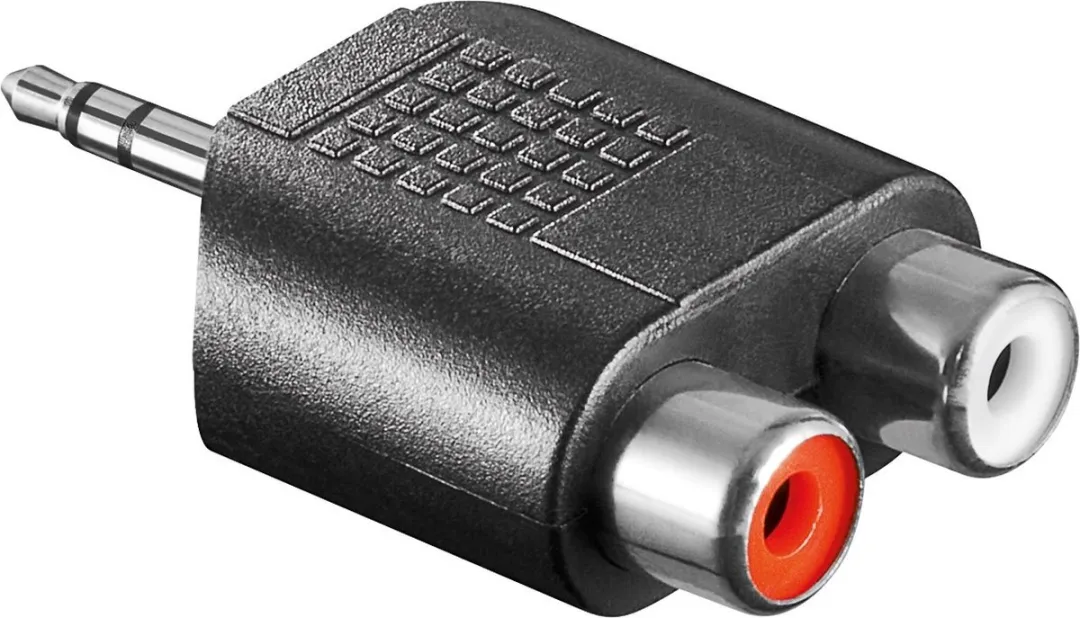 Goobay 3,5mm Jack Tulp Stereo Audio Adapter - Zwart
