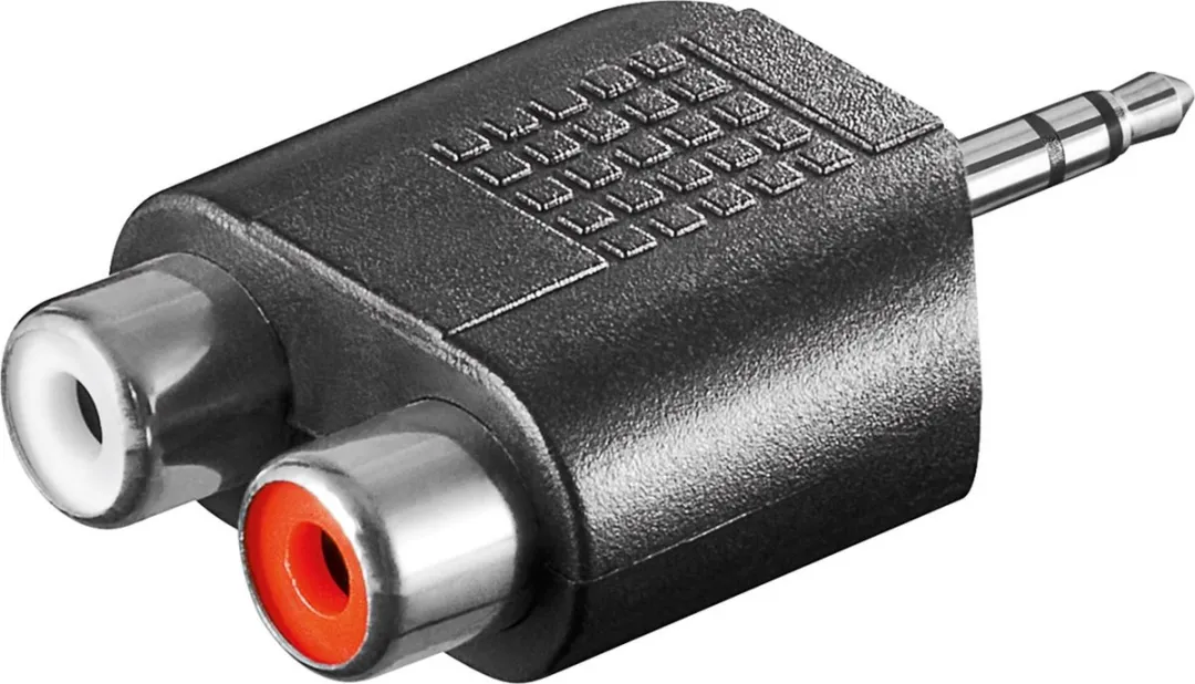 Goobay 3,5mm Jack Tulp Stereo Audio Adapter - Zwart