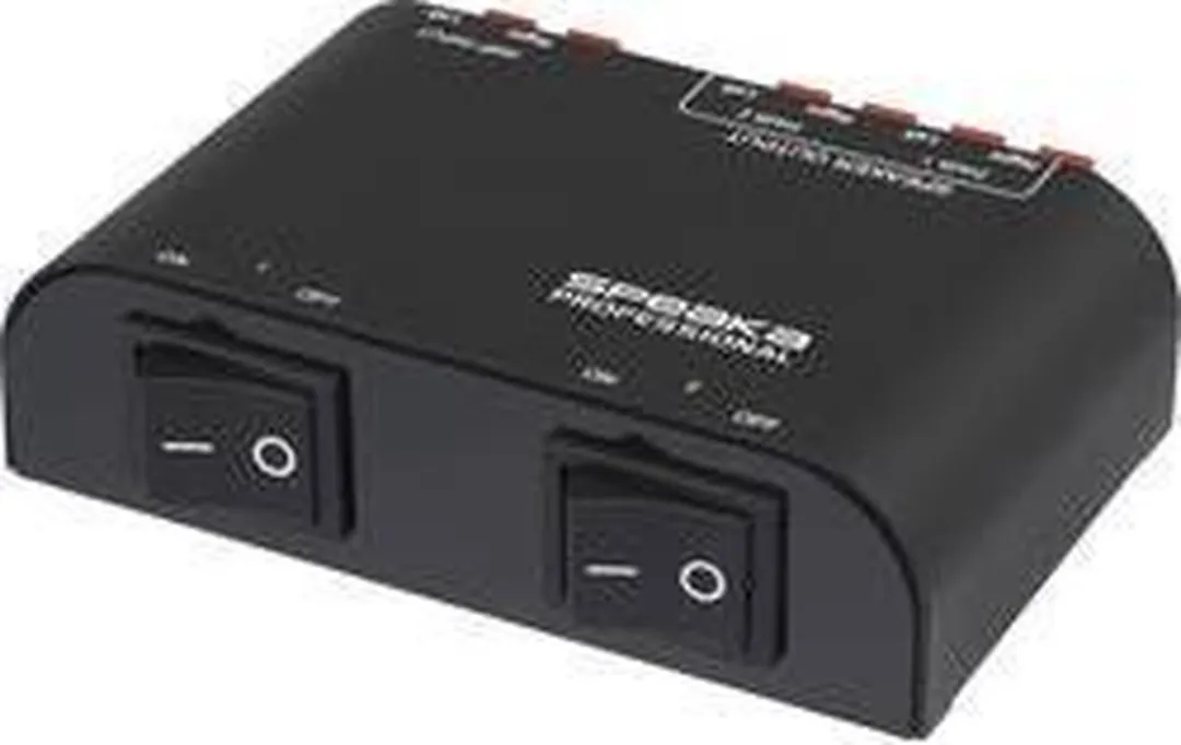 SpeaKa Professional SP-6518224 Luidspreker-Schakelaar 2 Poorten