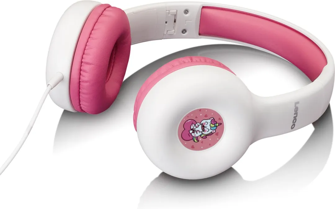 Lenco HP-010PK Hoofdtelefoon - Roze-Wit