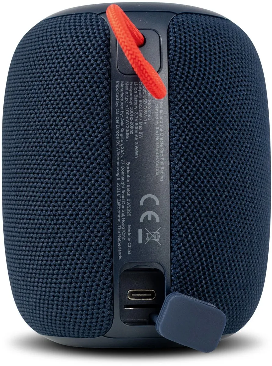 Caliber Oracle Red Bull Racing RB-SK460 Bluetooth Speaker - 10W - LED Verlichting