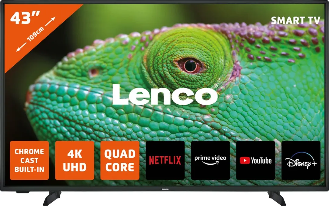 Lenco LED-4353BK 4K Android Smart TV 43"
