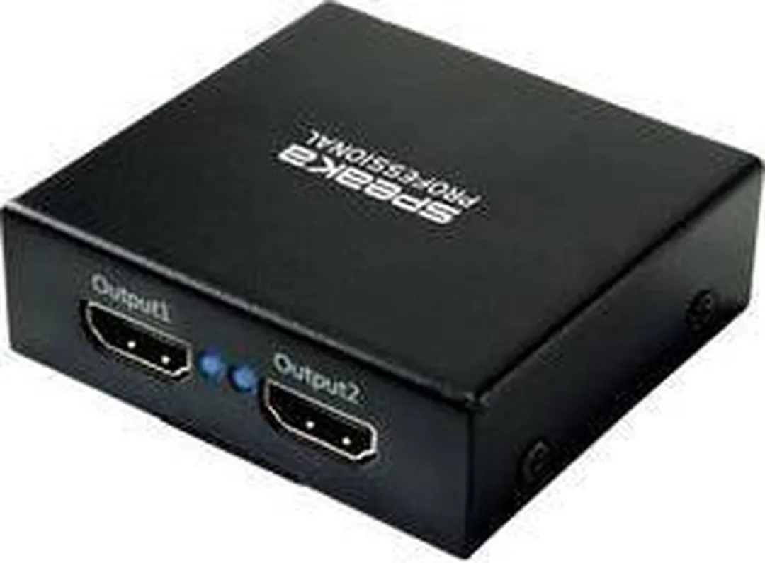 SpeaKa Professional SP-HDS-220 HDMI-splitter 2 poorten